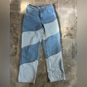 wild fable, funky print, baggy fit.